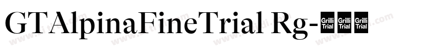 GTAlpinaFineTrial Rg字体转换
